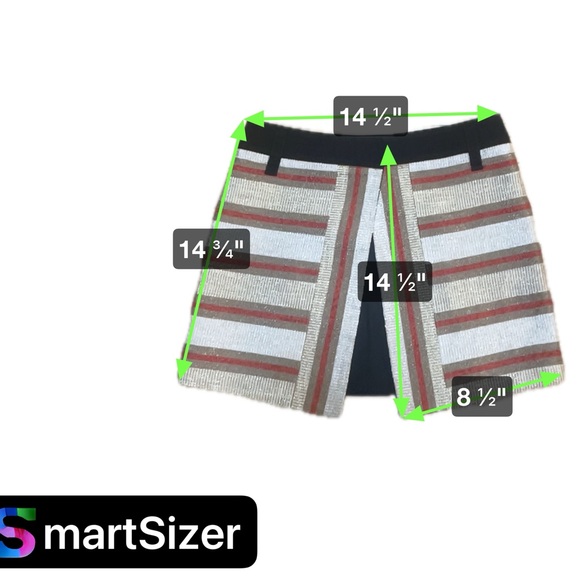 BARBARA BUI - Paris Fold-over Metallic Orange Super Mini Skirt - Picture 9 of 11